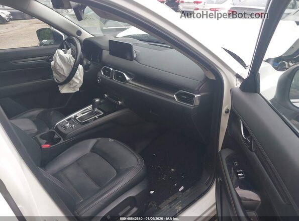 JM3KFBAY0M0308533 2021 MAZDA CX-5 White Widok wnętrza z przodu