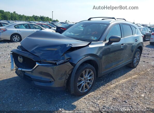 JM3KFBAY3M0445327 2021 MAZDA CX-5 Gray Առջևի ձախ երեք քառորդ տեսարան