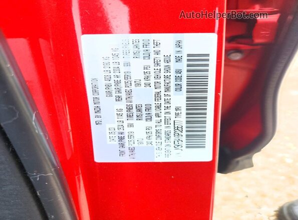 JM3KFBAY8P0266777 2023 MAZDA CX-5 Red Widok naklejki z numerem VIN