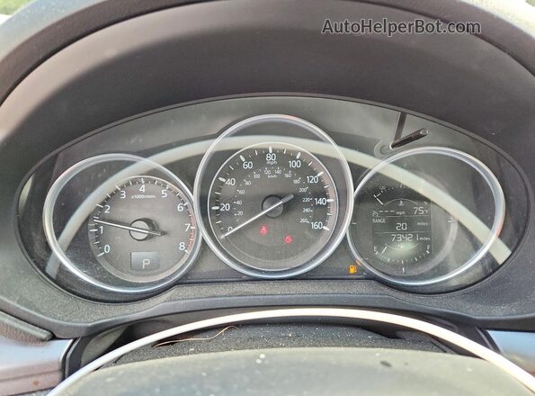 JM3KFBBL0H0156309 2017 MAZDA CX-5 Синий Вид щитка приборов