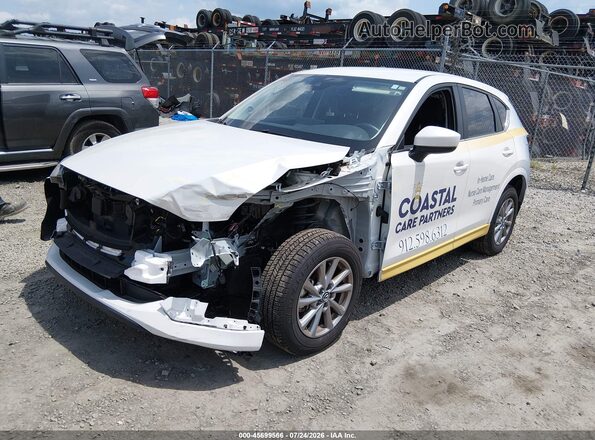 JM3KFBBL1S0664845 2025 MAZDA CX-5 White Առջևի ձախ երեք քառորդ տեսարան
