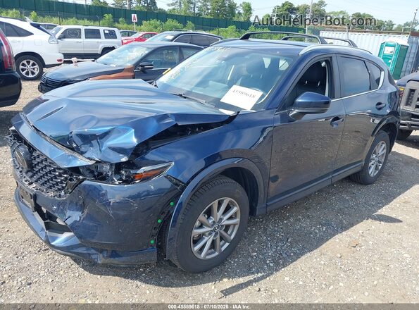 JM3KFBBL2S0555391 2025 MAZDA CX-5 Blue წინა მარცხენა ხედი სამი მეოთხედიდან