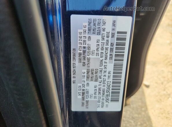 JM3KFBBL6R0484013 2024 MAZDA CX-5 Blue Շարժիչի բաժամունքի տեսք