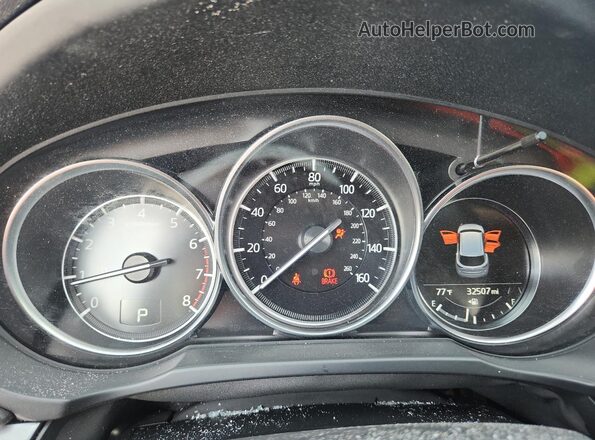 JM3KFBBLXR0434148 2024 MAZDA CX-5 White Вид щитка приладів