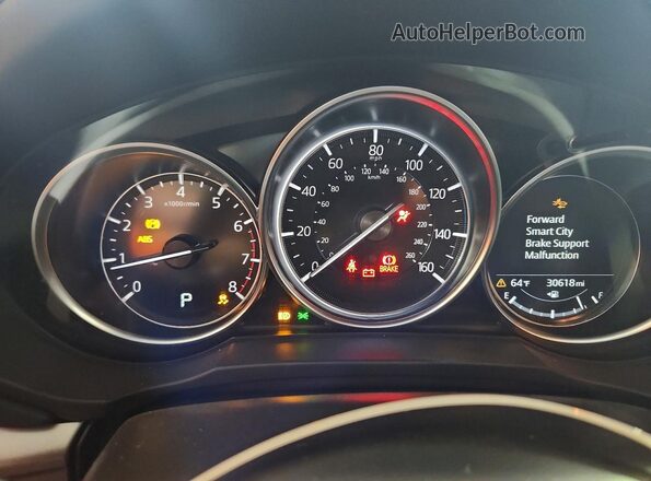 JM3KFBBLXS0634484 2025 MAZDA CX-5 Red Instrument cluster view
