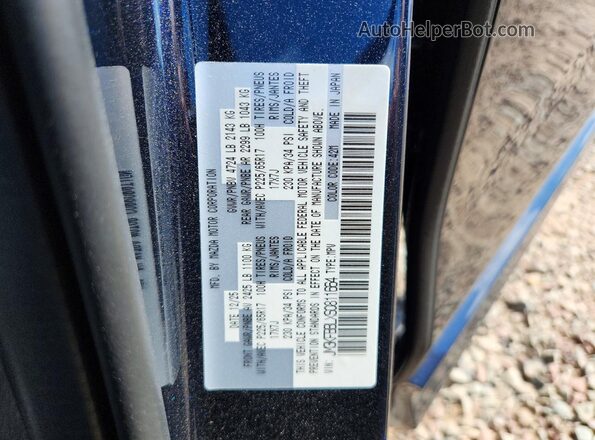 JM3KFBBLXS0811664 2025 MAZDA CX-5 Blue VIN sticker view