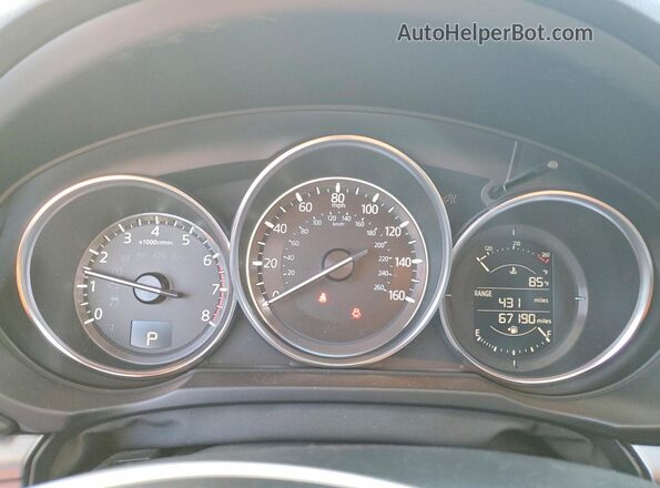 JM3KFBBM3J0330050 2018 MAZDA CX-5 White Instrument cluster view