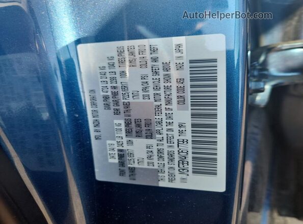 JM3KFBBM4K0617799 2019 MAZDA CX-5 Синий Вид наклейки с VIN-кодом