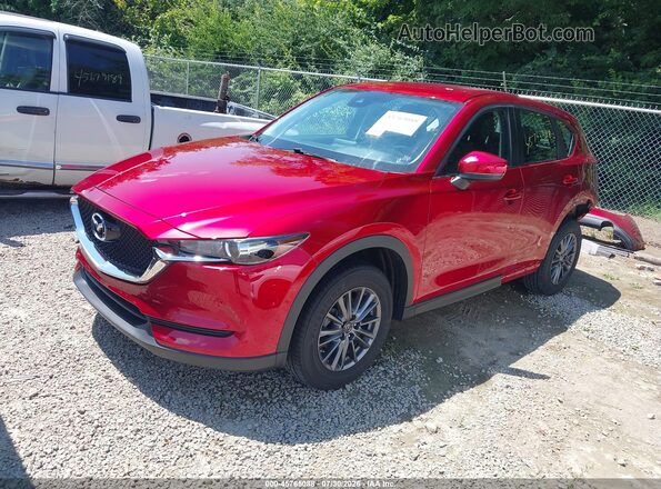 JM3KFBBM4K0698139 2019 MAZDA CX-5 Red წინა მარცხენა ხედი სამი მეოთხედიდან
