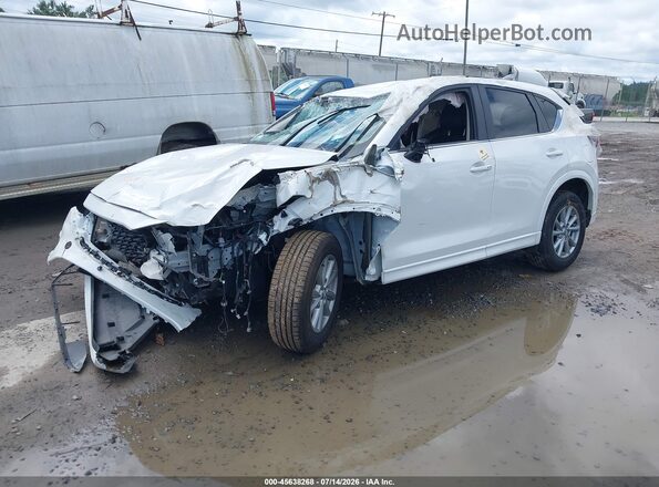 JM3KFBBM4R0354479 2024 MAZDA CX-5 White წინა მარცხენა ხედი სამი მეოთხედიდან
