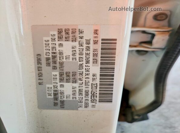 JM3KFBBM5P0100230 2023 MAZDA CX-5 White Widok naklejki z numerem VIN