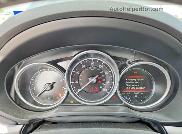 JM3KFBBM5P0285380 2023 MAZDA CX-5 Blue Вид щитка приладів