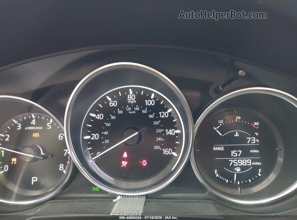 JM3KFBBM8K0677682 2019 MAZDA CX-5 Burgundy Widok tylnych siedzeń