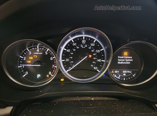 JM3KFBBM9P0287245 2023 MAZDA CX-5 Burgundy ხელსაწყოთა პანელის ხედი