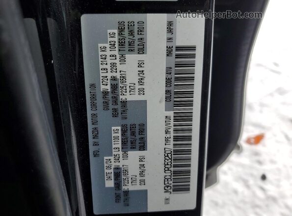 JM3KFBCL0R0532507 2024 MAZDA CX-5 Black VIN sticker view