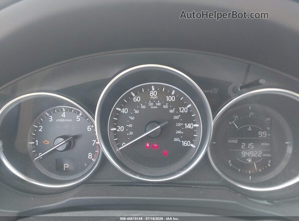 JM3KFBCL1H0196249 2017 MAZDA CX-5 Red Вид задніх сидінь