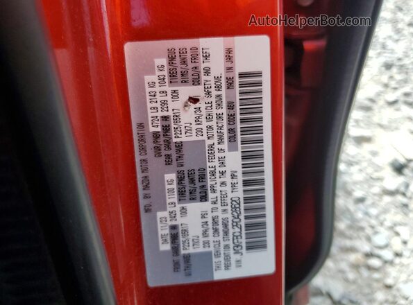 JM3KFBCL2R0428620 2024 MAZDA CX-5 Maroon VIN კოდის სტიკერის ხედი