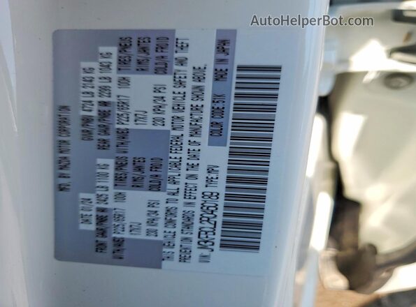 JM3KFBCL2R0460189 2024 MAZDA CX-5 White VIN կոդի պիտակի տեսք