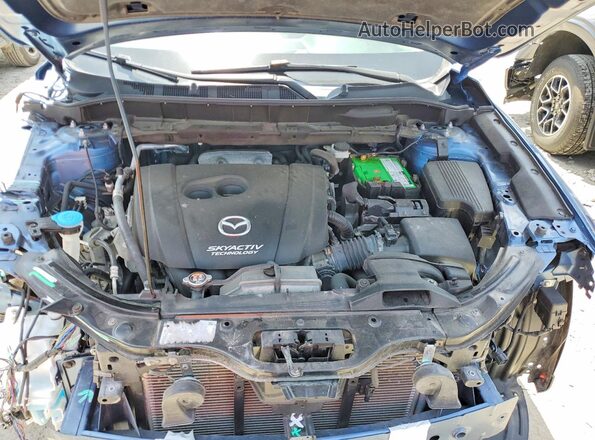 JM3KFBCL5H0160290 2017 MAZDA CX-5 Blue Widok komory silnika