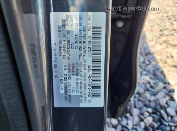 JM3KFBCL5S0675085 2025 MAZDA CX-5 Gray VIN კოდის სტიკერის ხედი