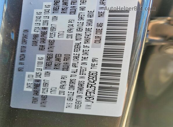 JM3KFBCL6R0429060 2024 MAZDA CX-5 Gray Вид наклейки з VIN-кодом