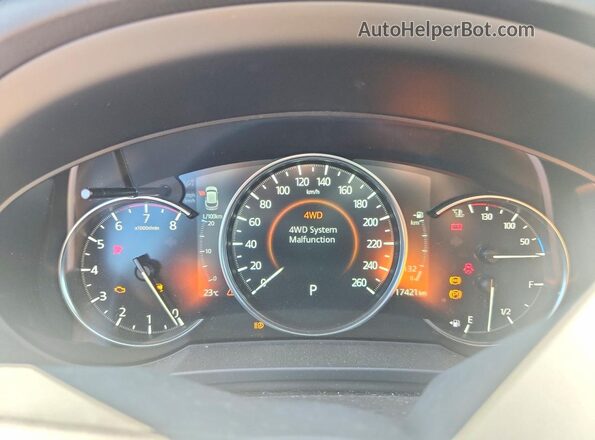 JM3KFBCL9S0687062 2025 MAZDA CX-5 White ხელსაწყოთა პანელის ხედი