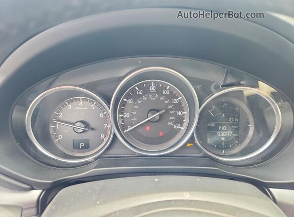 JM3KFBCLXH0218040 2017 MAZDA CX-5 Blue Instrument cluster view