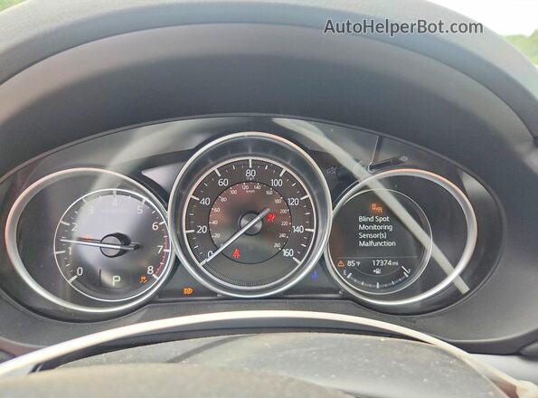 JM3KFBCLXS0554343 2025 MAZDA CX-5 Maroon Instrument cluster view