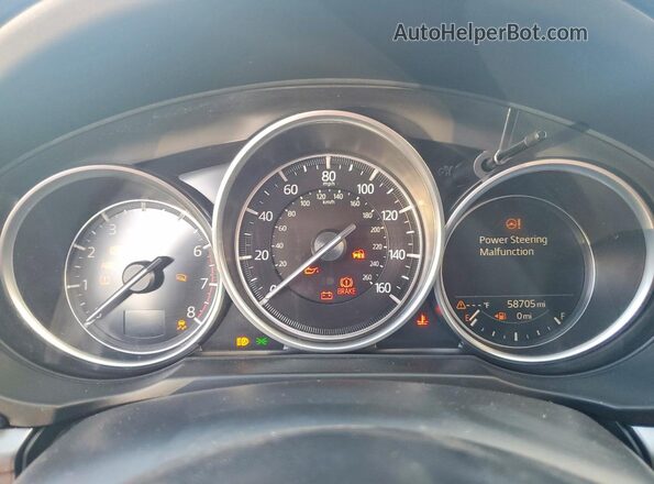 JM3KFBCM0N1581428 2022 MAZDA CX-5 Blue Вид щитка приладів