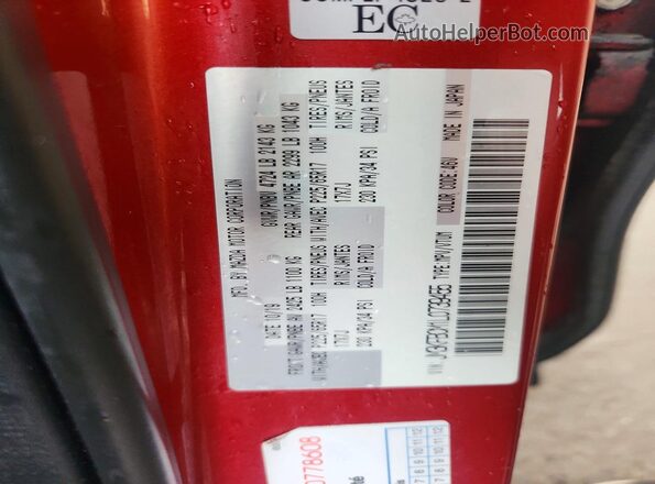 JM3KFBCM1L0739455 2020 MAZDA CX-5 Red Widok naklejki z numerem VIN