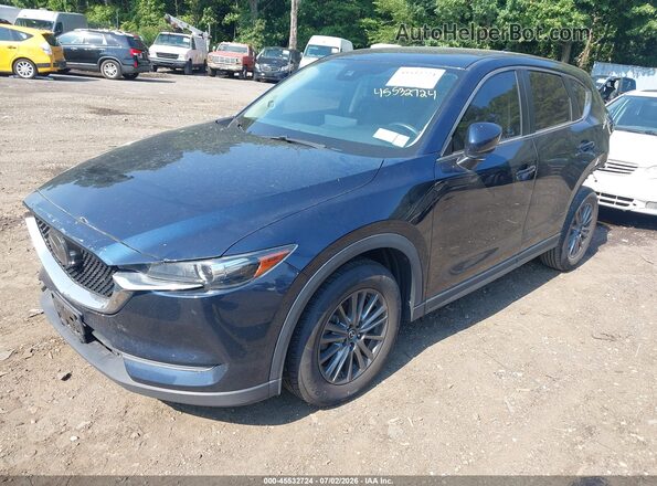 JM3KFBCM1M0413737 2021 MAZDA CX-5 Blue Առջևի ձախ երեք քառորդ տեսարան