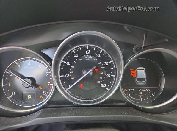 JM3KFBCM1N0601062 2022 MAZDA CX-5 Black Սարքավորումների վահանակի տեսք