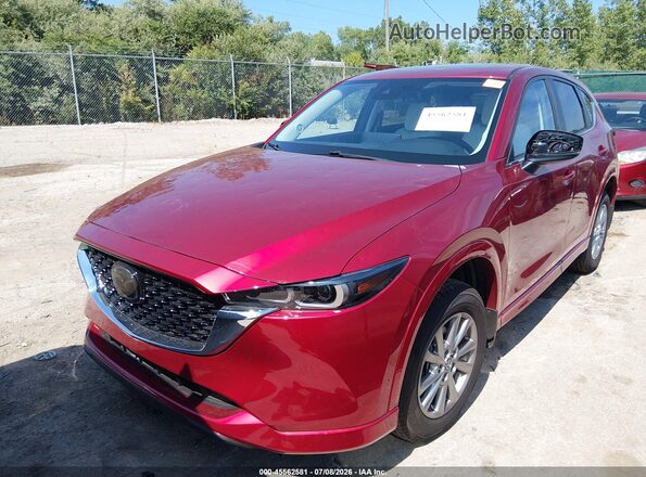 JM3KFBCM1S0742452 2025 MAZDA CX-5 Red წინა მარცხენა ხედი სამი მეოთხედიდან