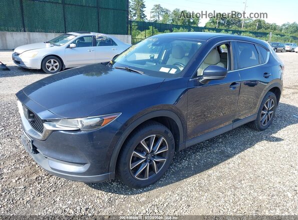 JM3KFBCM2J0302982 2018 MAZDA CX-5 Синий Передняя левая четверть