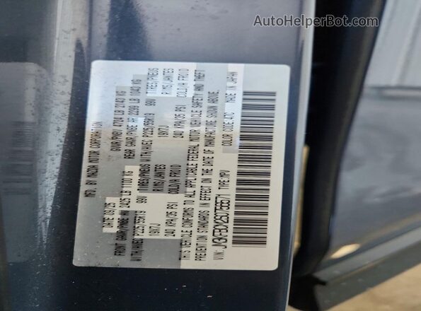 JM3KFBCM2S0756571 2025 MAZDA CX-5 Blue Vista de la etiqueta del VIN