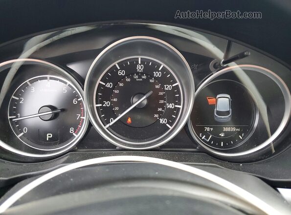 JM3KFBCM4L0857757 2020 MAZDA CX-5 Blue ხელსაწყოთა პანელის ხედი