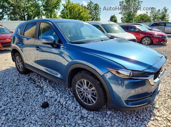 JM3KFBCM4M0468036 2021 MAZDA CX-5 Blue Հետևի աջ