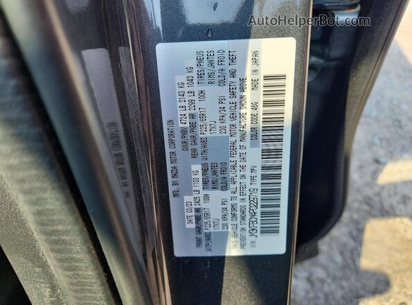 JM3KFBCM4P0229719 2023 MAZDA CX-5 Gray Widok naklejki z numerem VIN