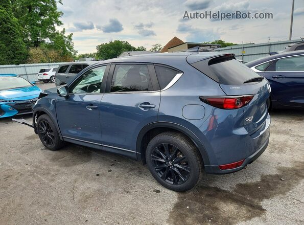 JM3KFBCM5M0494662 2021 MAZDA CX-5 Blue Trasero izquierdo