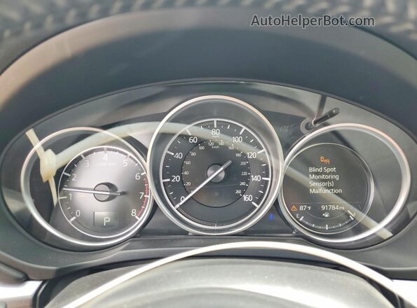 JM3KFBCM5M1338180 2021 MAZDA CX-5 White Вид щитка приладів