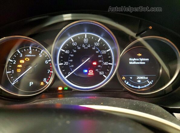 JM3KFBCM6M0441260 2021 MAZDA CX-5 Blue ხელსაწყოთა პანელის ხედი