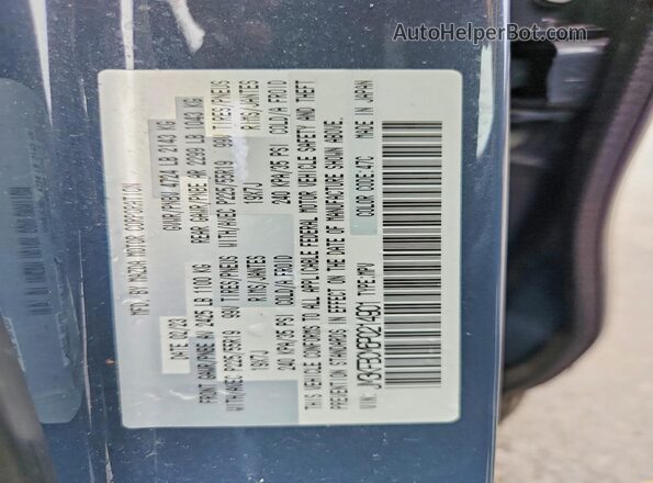 JM3KFBCM6P0214901 2023 MAZDA CX-5 Blue VIN კოდის სტიკერის ხედი