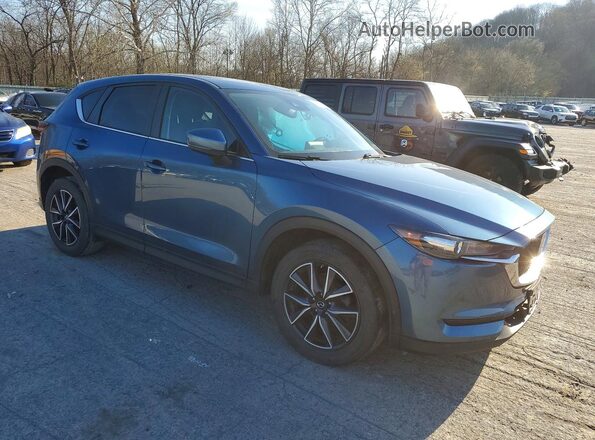 JM3KFBCM7J0311418 2018 MAZDA CX-5 Blue Przód prawy