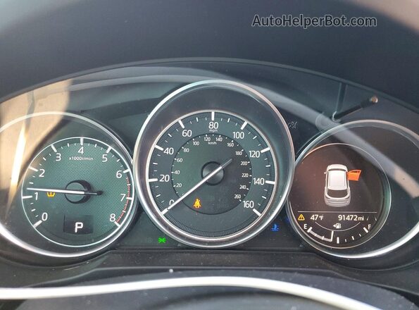 JM3KFBCM7J0311418 2018 MAZDA CX-5 Blue Widok zestawu wskaźników