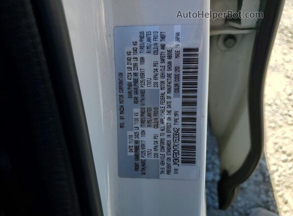 JM3KFBCM7K1533842 2019 MAZDA CX-5 White Вид наклейки з VIN-кодом
