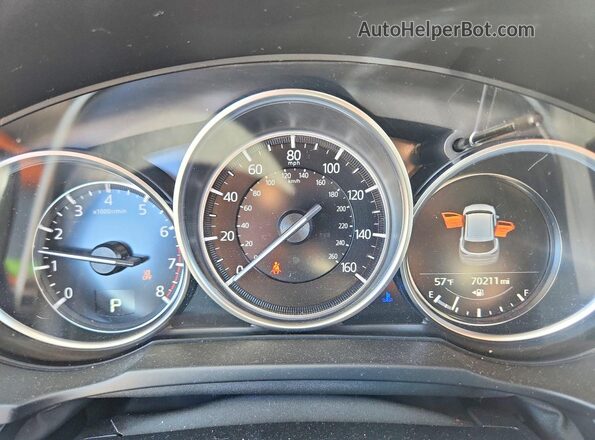 JM3KFBCM7M0456026 2021 MAZDA CX-5 White Vista del cuadro de instrumentos