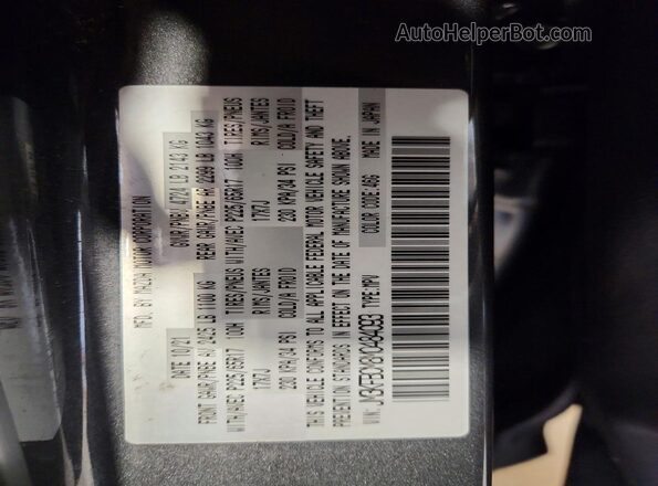 JM3KFBCM8M0484093 2021 MAZDA CX-5 Gray Widok naklejki z numerem VIN