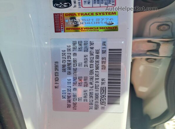 JM3KFBCM9K0599668 2019 MAZDA CX-5 White VIN sticker view