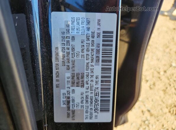 JM3KFBCM9M1355774 2021 MAZDA CX-5 Черный Вид наклейки с VIN-кодом
