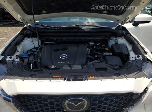 JM3KFBCM9N0634309 2022 MAZDA CX-5 White Vista del compartimento del motor